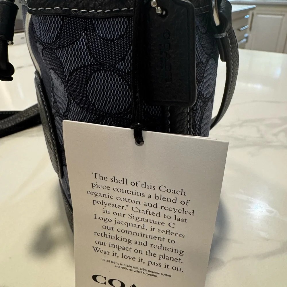 Coach Jacquard Mini Bucket Bag - Picture 5 of 8